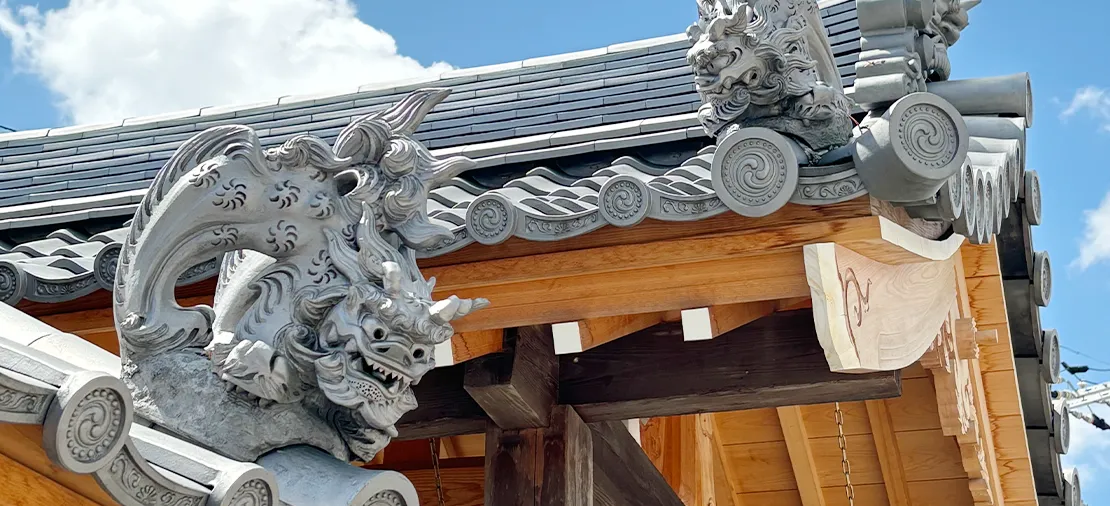 獅子鬼瓦の画像